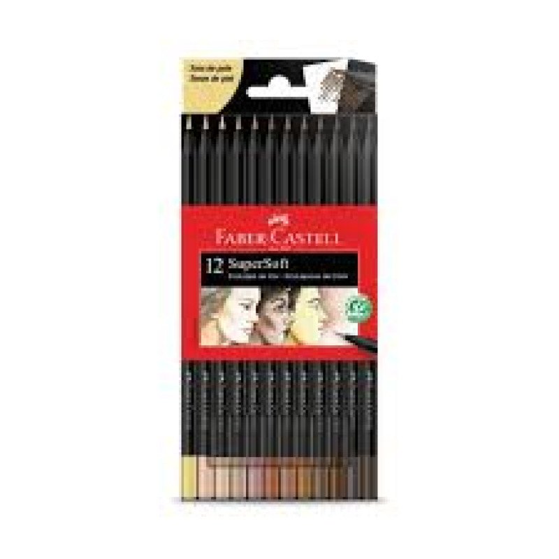 Ecolapis de Cor Supersoft 12 Tons De Pele Faber Castell