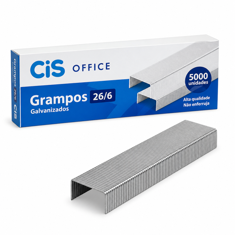 Grampo 26/6 Galvanizado c/5000 CiS